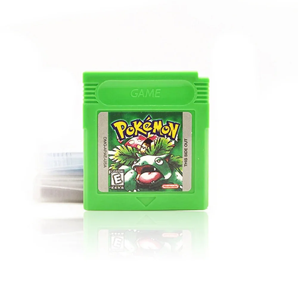 Pokemon Series 16 Bit GBC Game Cassette Classic Red Green Crystal Silver for GBC Video Game Cartridge Console