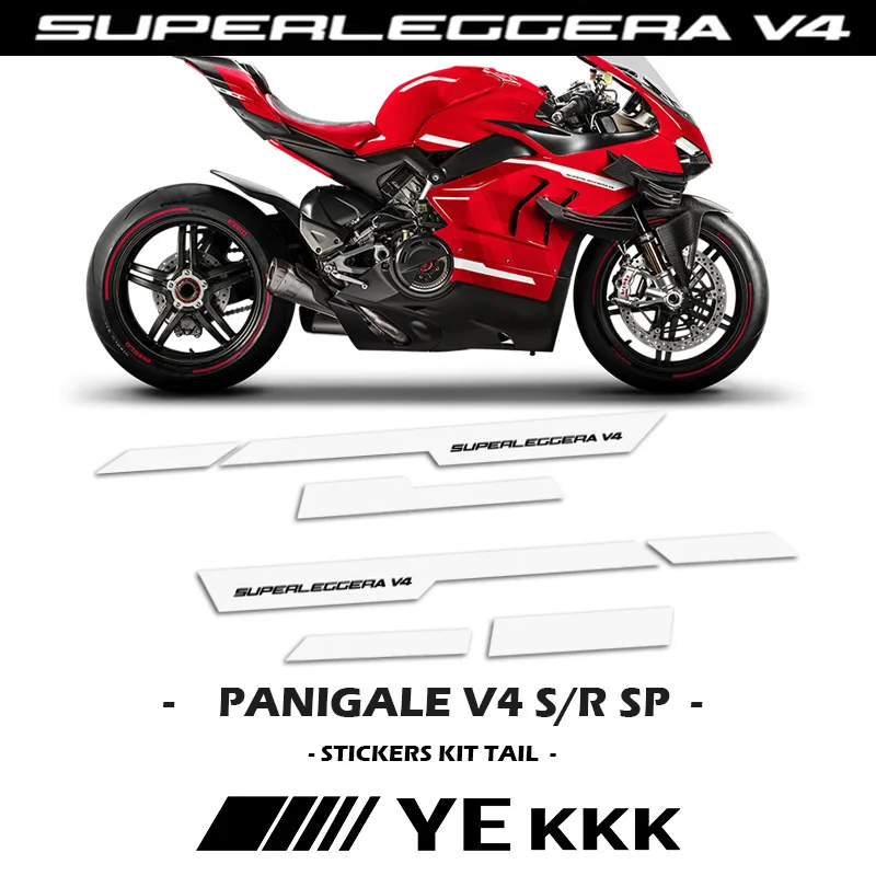 

Superleggera For DUCATI PANIGALE V4 Superleggera Side Fairing Decal Sticker Line Customization DK LOGO