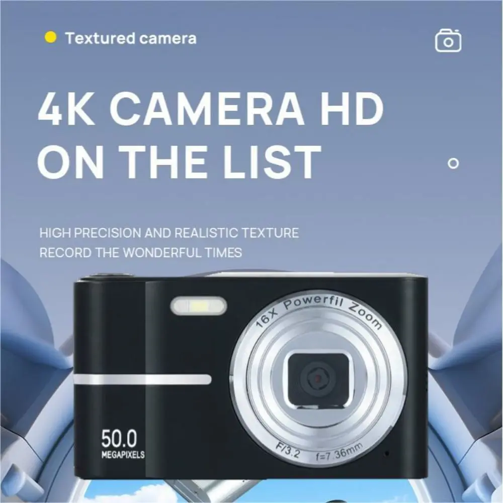 كاميرا رقمية للجيب M03 1080P FHD 50MP AF ضبط تلقائي للصورة 16x تكبير كاميرا فيديو صغيرة محمولة مدمجة للطلاب