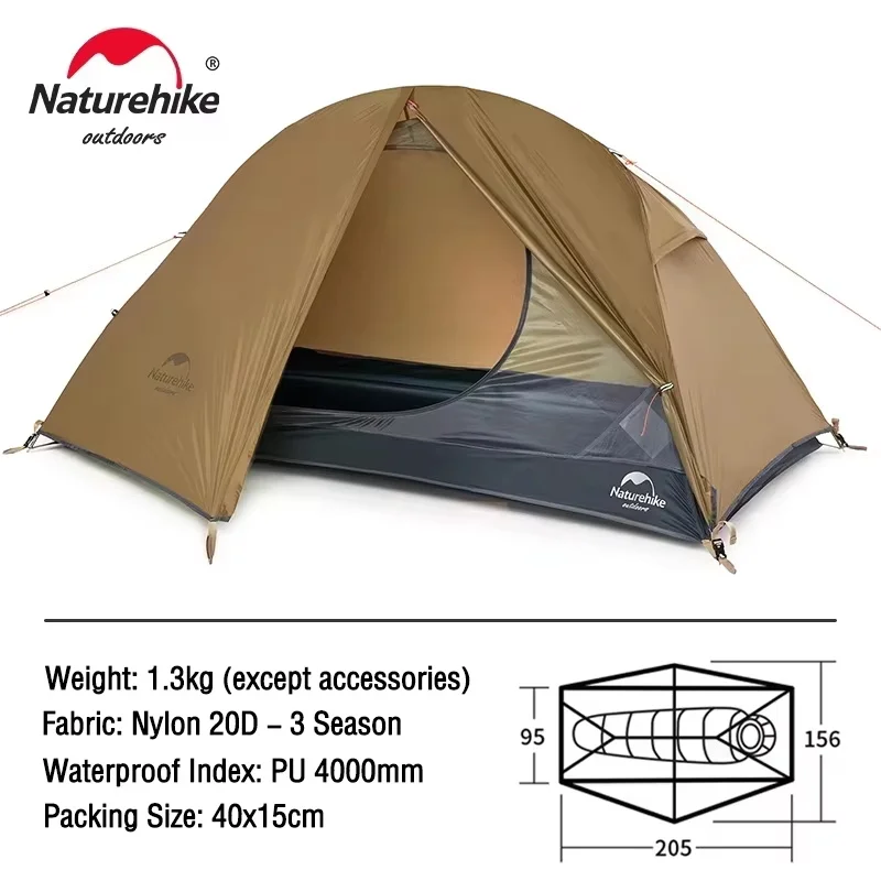 Naturehike 1人用超軽量トレッキングテント