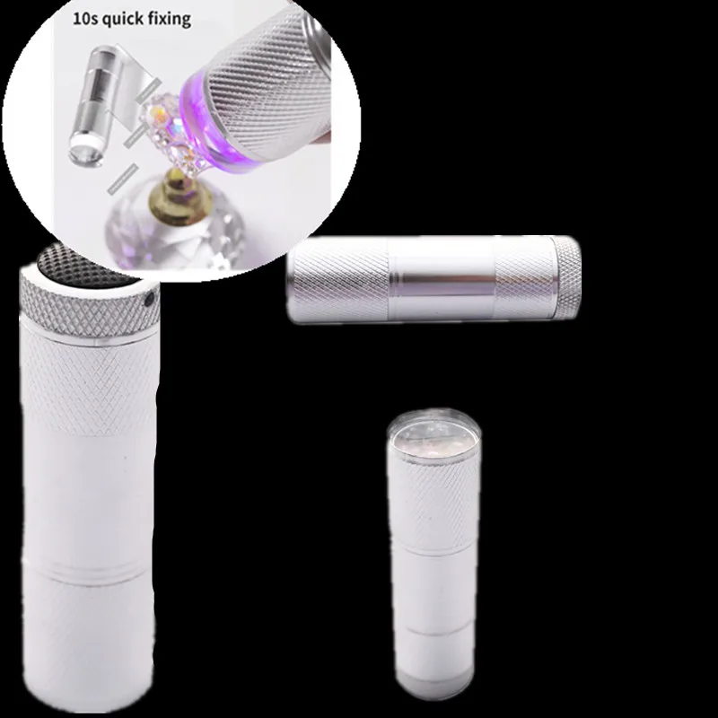 

Мини УФ-лампа для ногтей, портативный силиконовый светодиодный фонарик, быстросохнущая ручная маникюрная лампа для штамповки ногтей