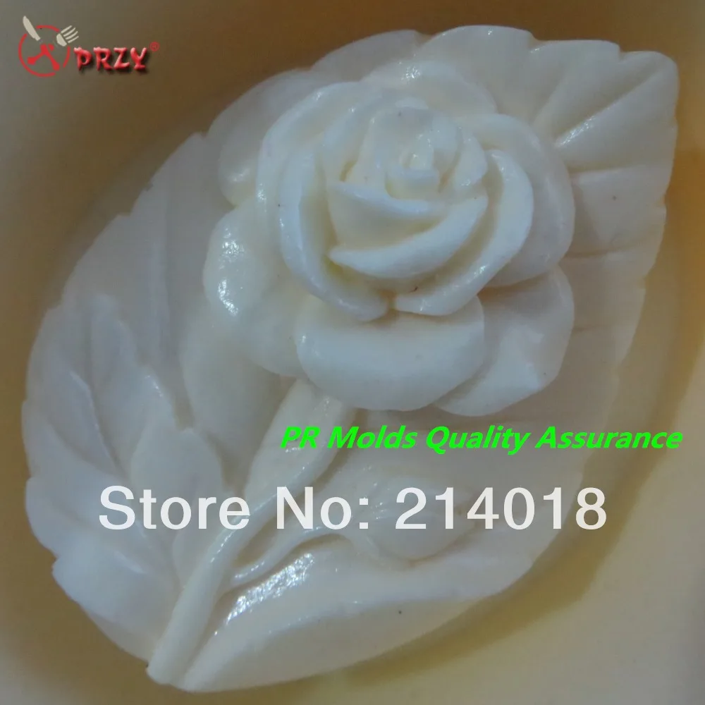 

Soap Mold Fondant Cake Decoration Mold High-quality Handmade Soap Mold NO.:SO397 Roses And Leaves Modelling Silicon Moulds PRZY