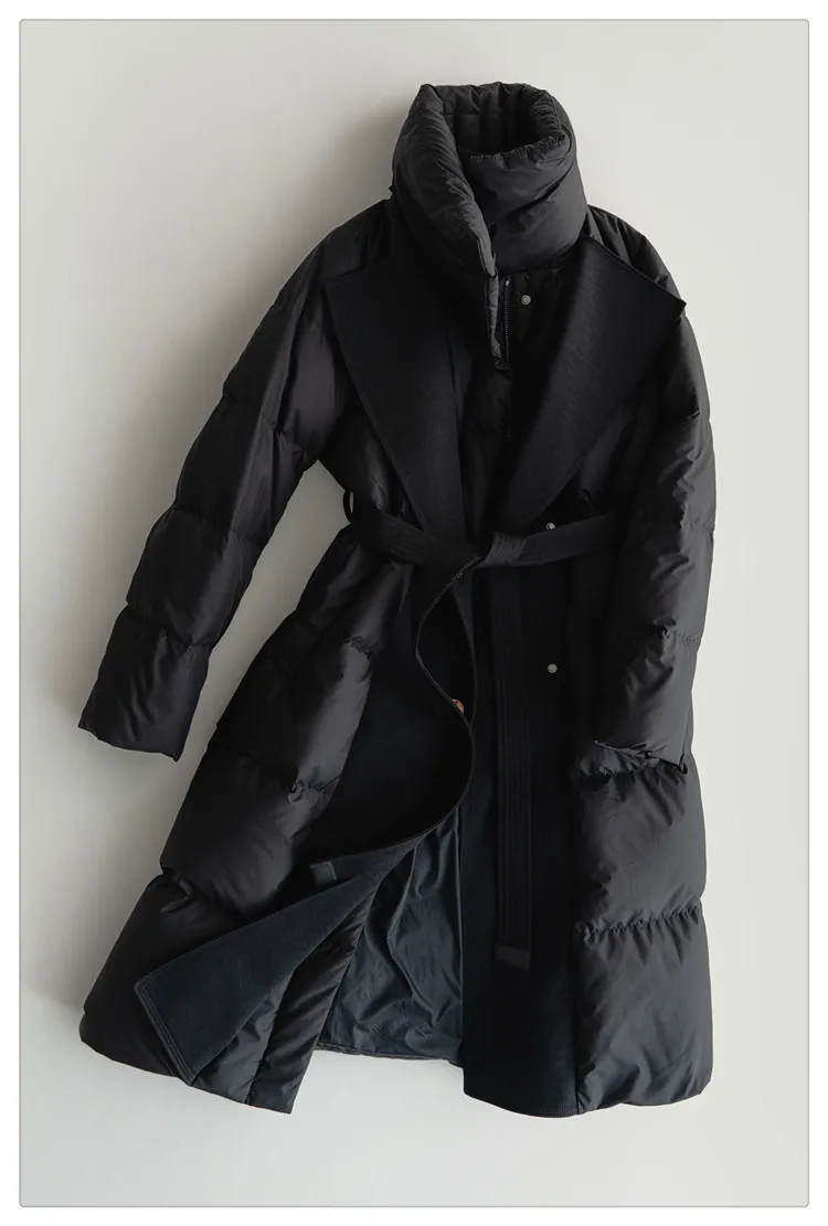 Winter Women's Down Jacket Windproof Standing Collar Commuting Windbreaker Down Jacket