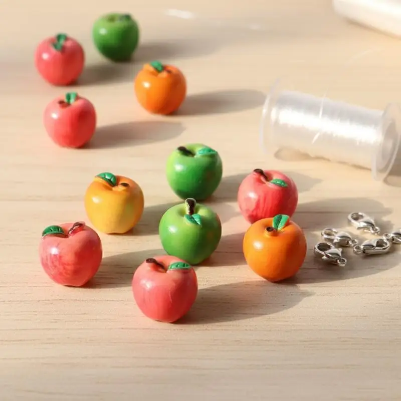 10 DIY Dollhouse Accessories Home Decoration Mini Food Toys Realistic Snake Fruit Pear 3D Fruit Model