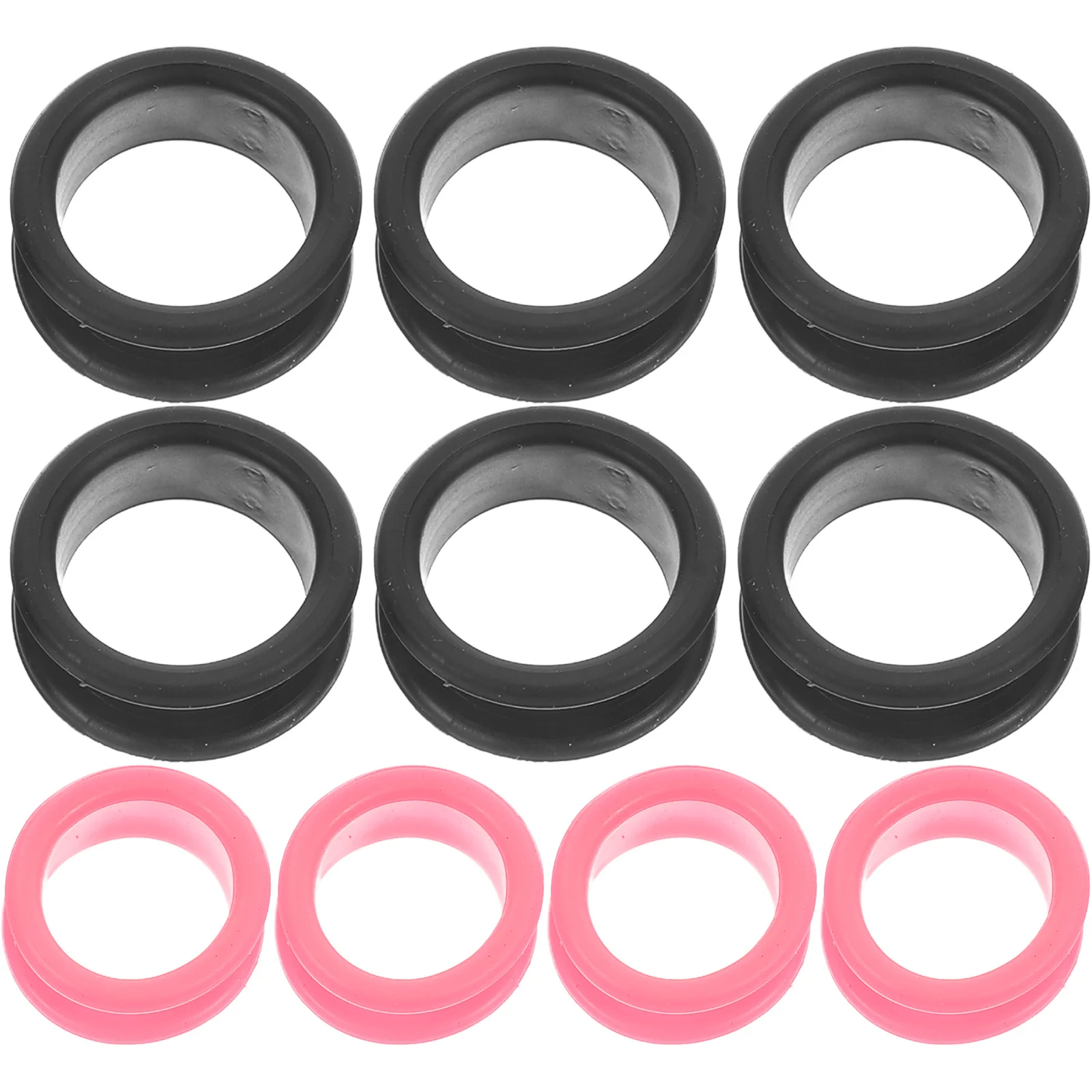 

10 шт. мягкие силиконовые ножницы для пальцев для парикмахерских и ножниц для домашних животных, высокая гибкость, уменьшенное трение, профессиональные ножницы