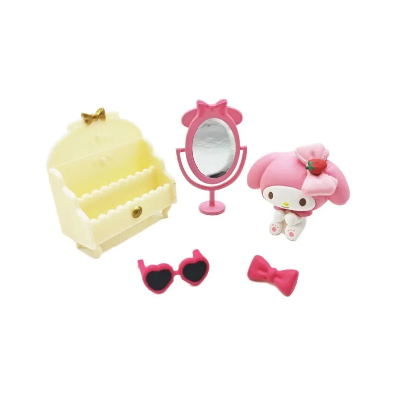 Melodie Blind Box Speelgoed Aardbeienkamer Miniatuur Scène en speel Blind Box Beeldje Ornamenten kunnen worden verzameld en als geschenk gegeven