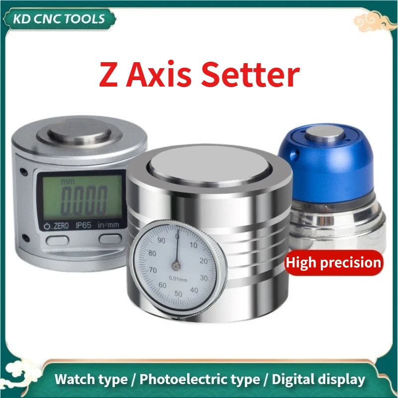 

Z Axis Setter 50mm with Meter Photoelectric Tool Cutting Machining Center Zero Setter Accuracy 0.001mm Gauge Digital Magnetic