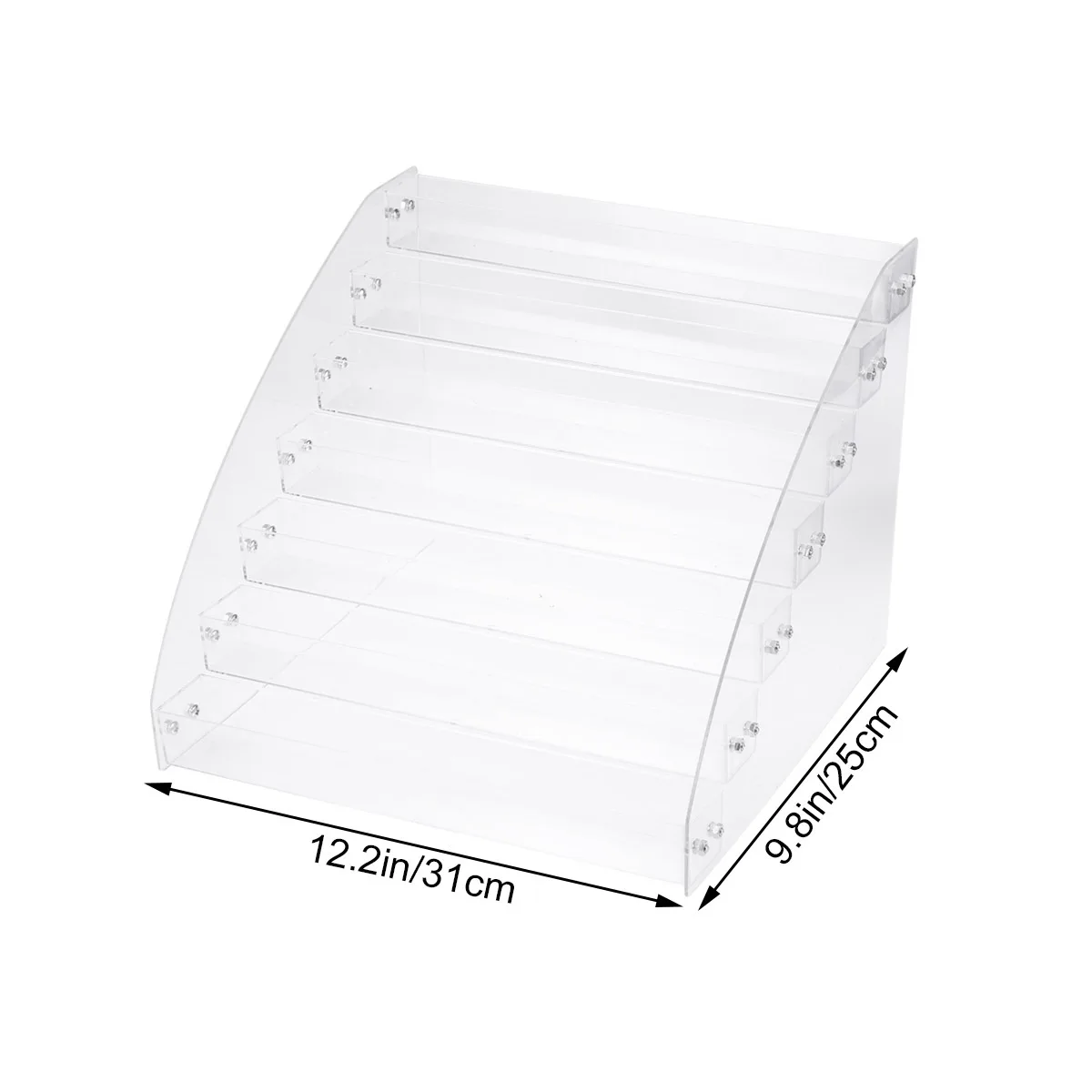 ネイルポリッシュ収納ラック 7段 クリアアクリルオーガナイザー ディスプレイ棚 寝室 浴室 化粧台 収納用