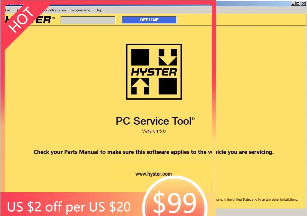 AutoDVD2 Hyster PC Service Tool V5.16 PCST+License for Mult PCs