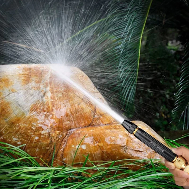 1 مجموعة الماس المياه بندقية غسيل السيارات سقي الأنابيب ارتفاع ضغط مدفع المياه المنزلية غسيل السيارات المياه الأسود فوهة غسيل السيارات