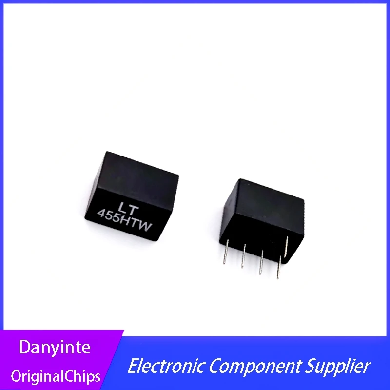 New 10Pcs/LOT  LT455HTW  455HTW Walkie Talkie Filter 455KHZ inline 1+4 Ceramic Filter  DIP-5