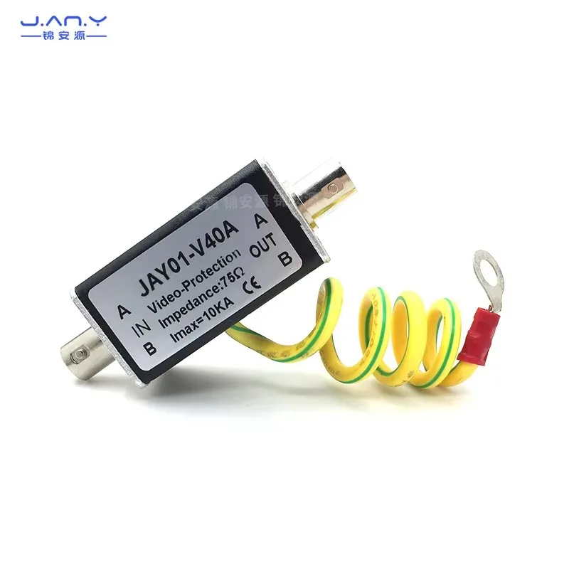 BNC video signal lightning arrester Single circuit coaxial cable lightning arrester Q9 head closed circuit video surge protector