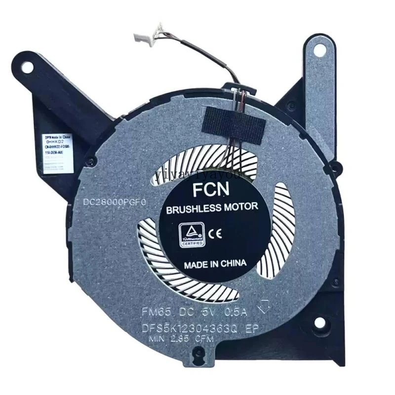 

Replacement Laptop CPU Cooling Fan for DELL Latitude 5410 0HHKD2 FM65 DFS5K12304363Q