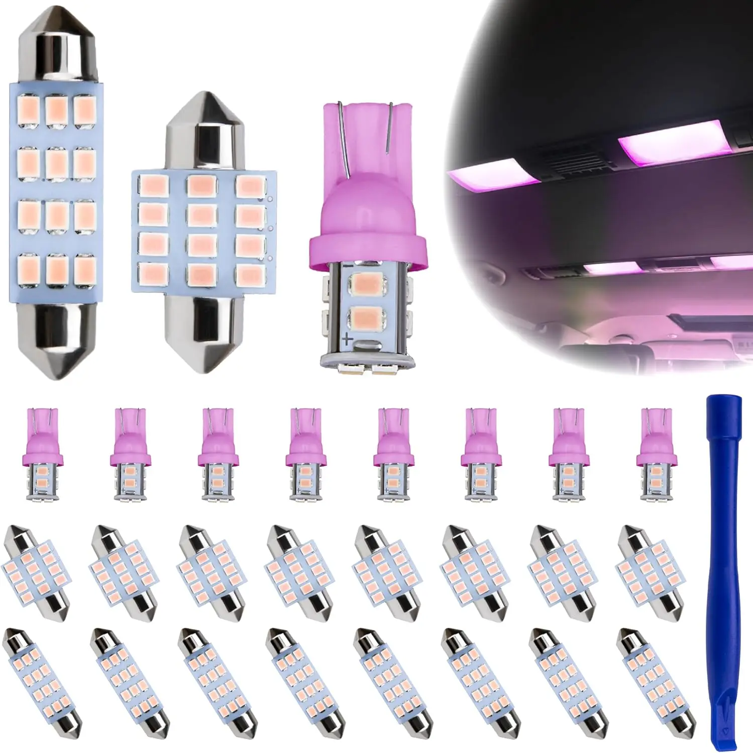 

24 шт. внутренние светодиодные купольные фонари для автомобилей, 194 T10 DE3175 578 31 мм 42 мм Bombillas Led Para Carro, Alla освещение для автомобильной карты Licen