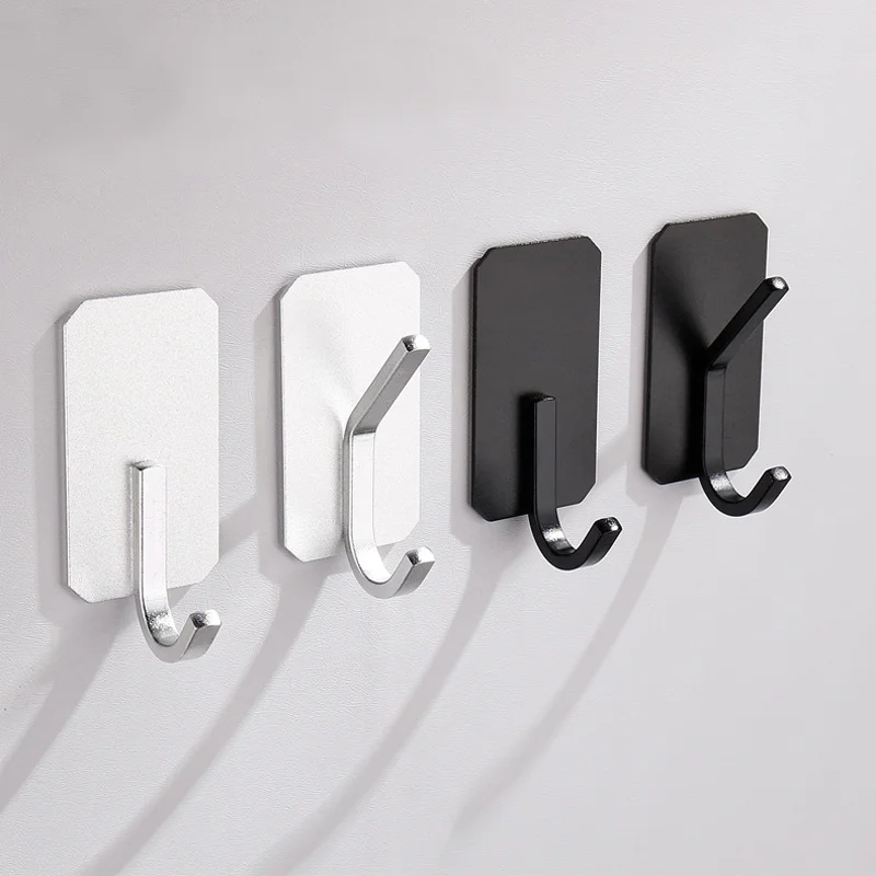 Self Adhesive Wall Hook for Bathroom and Kitchen, Towel, Robe, Clothes, Key Bag Hanger, Shower Hooks, Organizer Accessories