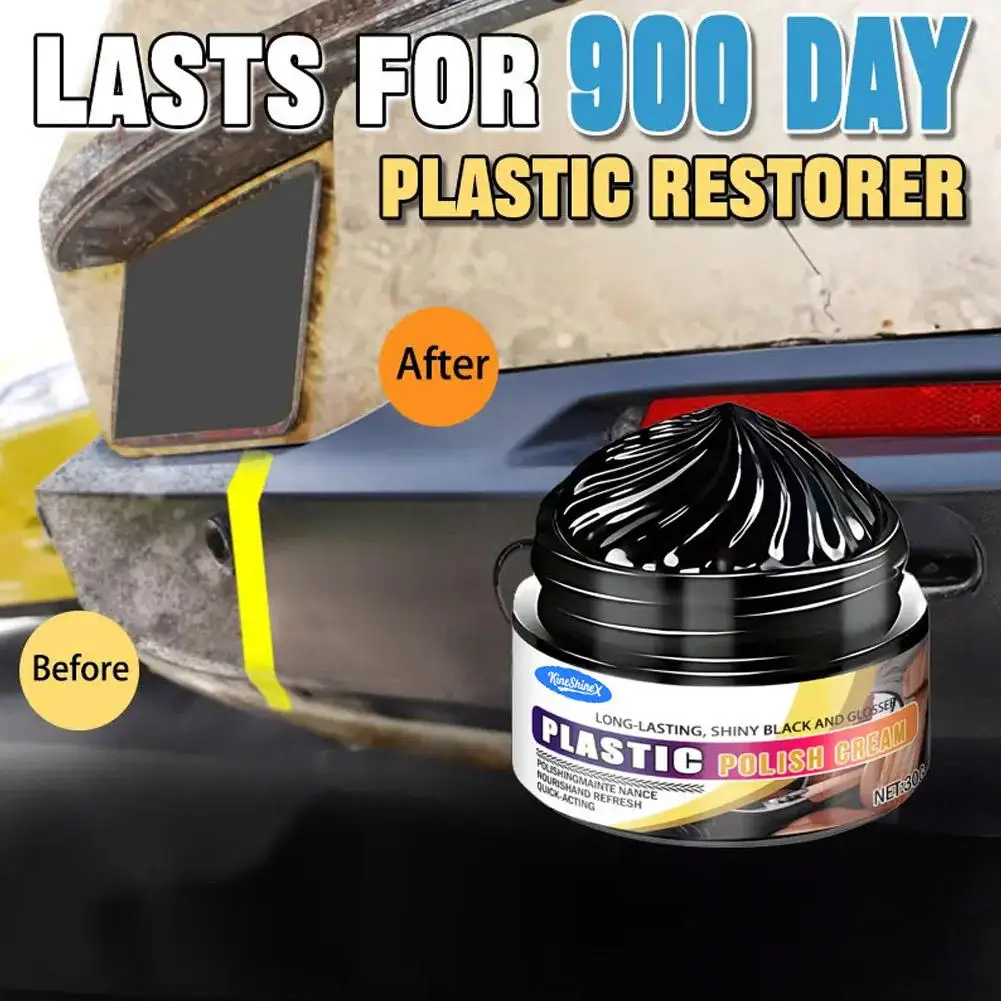 Automotive Interior Polishing Agent Black Magic Bright Whitening Deep Care Instrument Panel Decorative Strip and Plastic Surface