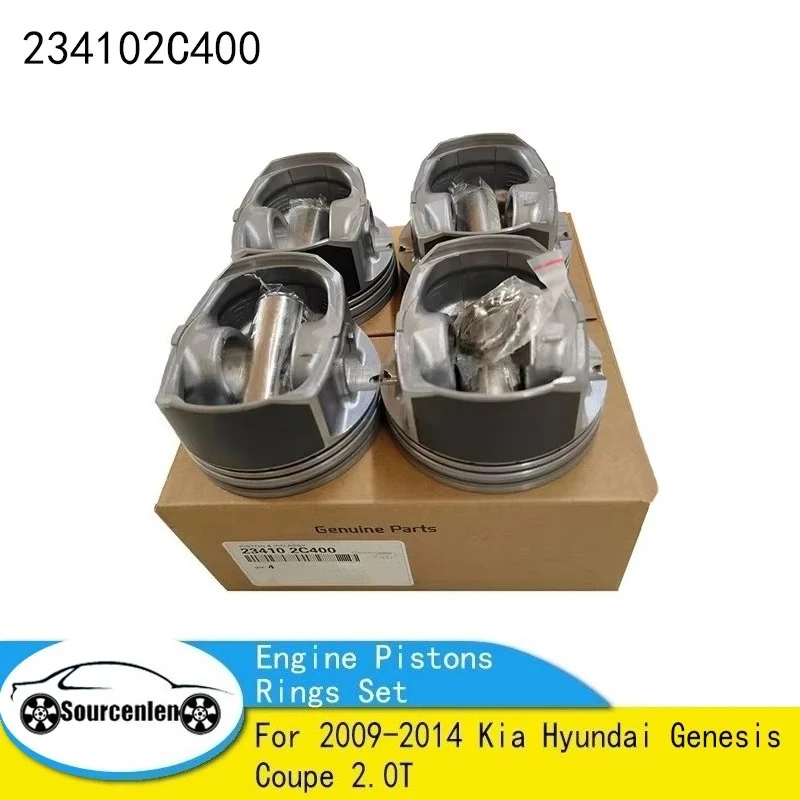 

Engine Pistons Rings Set For 2009-2014 Kia Hyundai Genesis Coupe 2.0T 23410-2C400 234102C400 Auto Engine parts