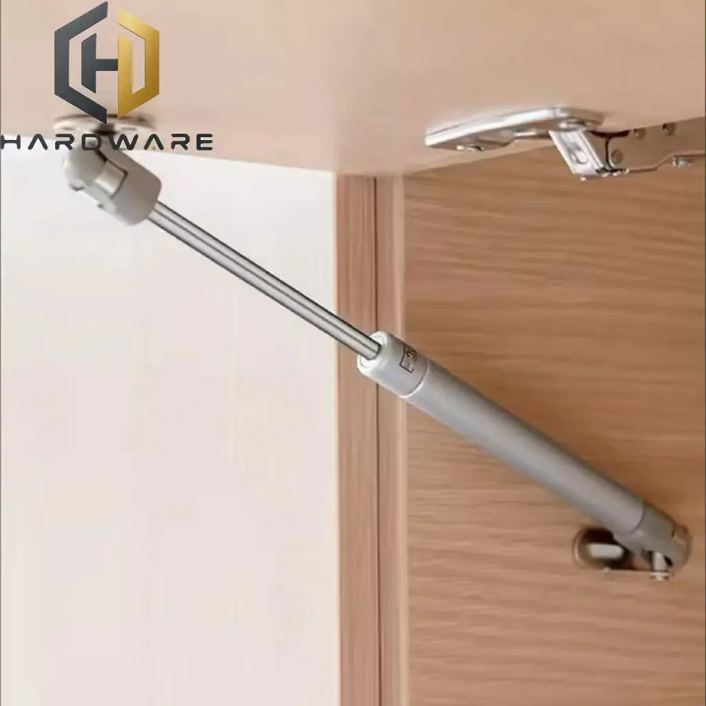 Aluminum Frame Cabinet Door Strut Heavy Duty Hydraulic Lift Hinge for Wood & Glass Panels