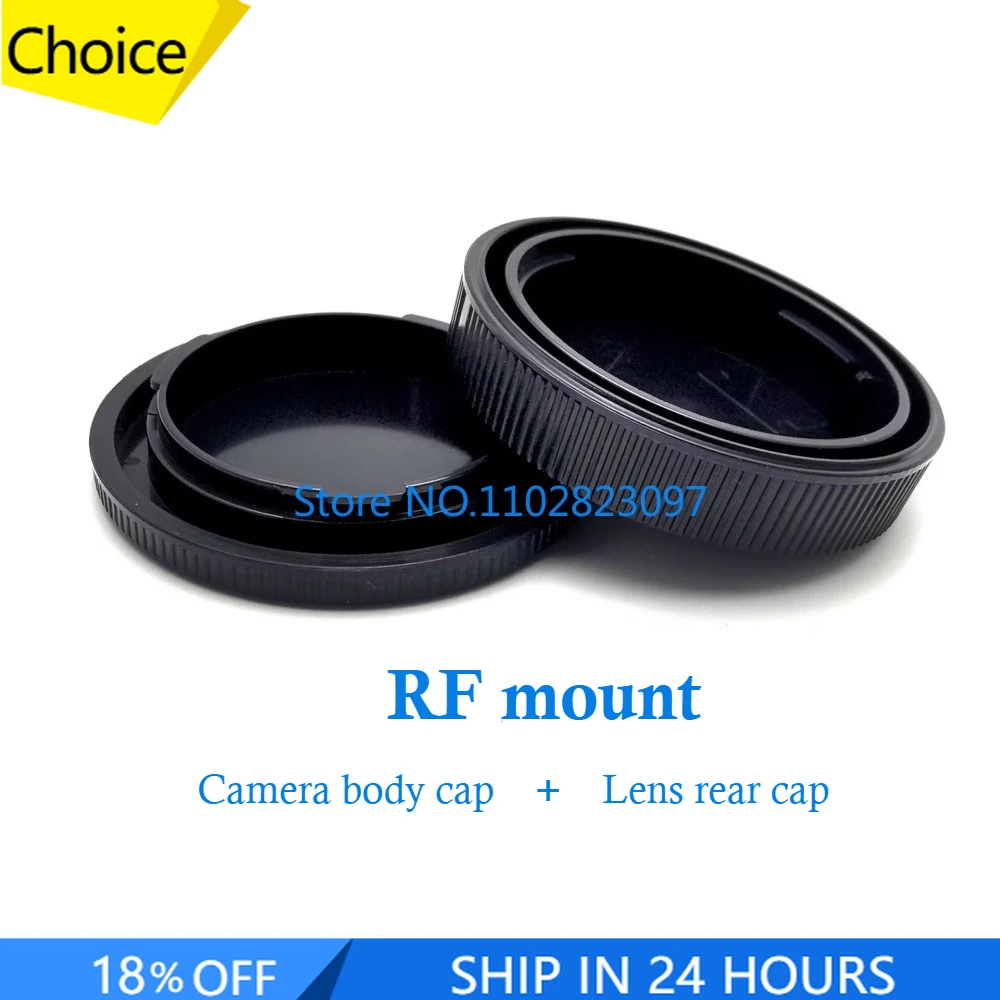Nuevo EOS R RP R50 R100 R5 R6 R6II R7 R8 R10 tapa del cuerpo trasero de la lente para Canon RF-mount Snap on cubierta de lente frontal pieza de protección de la cámara