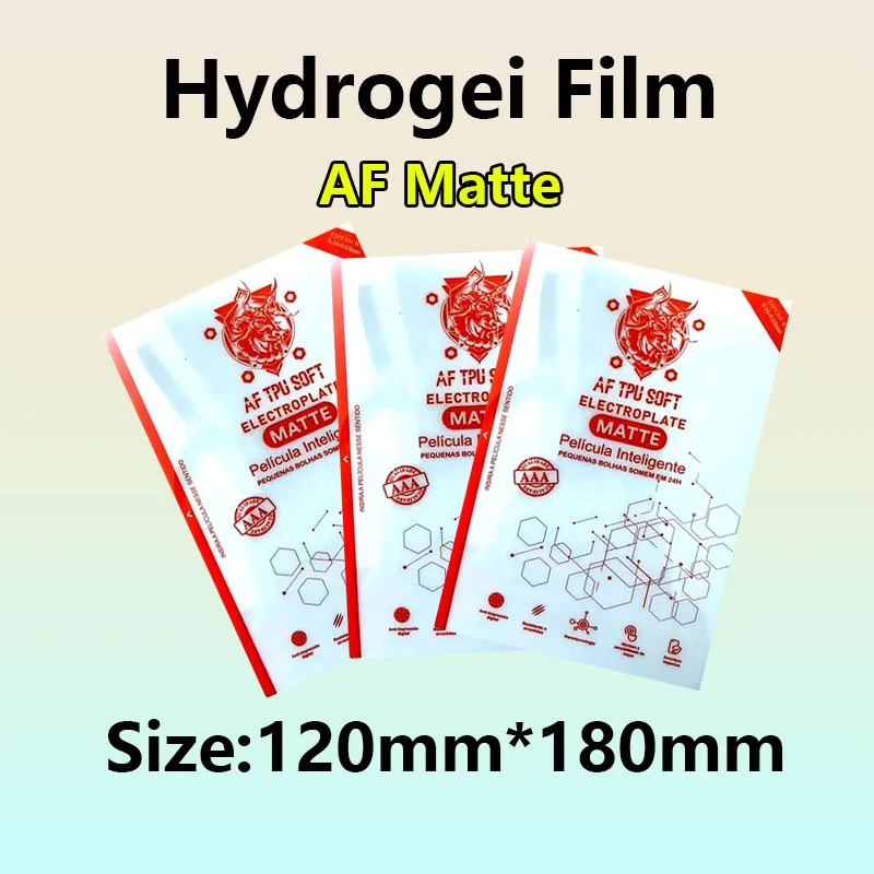 Image of 5/25/50/100 Stück AF Matte Flexible Hydrogel-Folie für Mobiltelefone TPU Displayschutzfolie für Schneidemaschinen 120*180mm