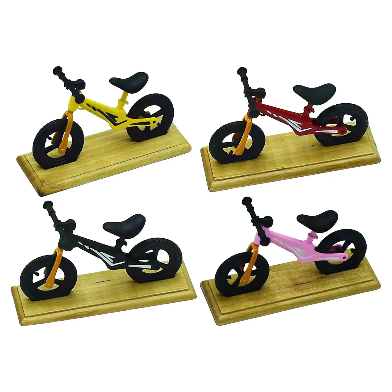 Miniature Bike Toy Mini Bike Toys Mini Props for Dollhouse Trains Railway