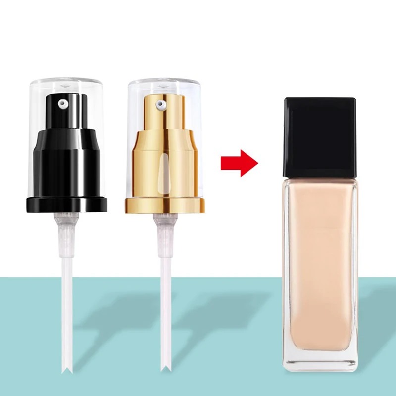 Replacement Foundation Pumps Plastic Liquid Makeup Pump Lotion Emulsion Dispenser Pump Bottle Head Replacement Pump Head