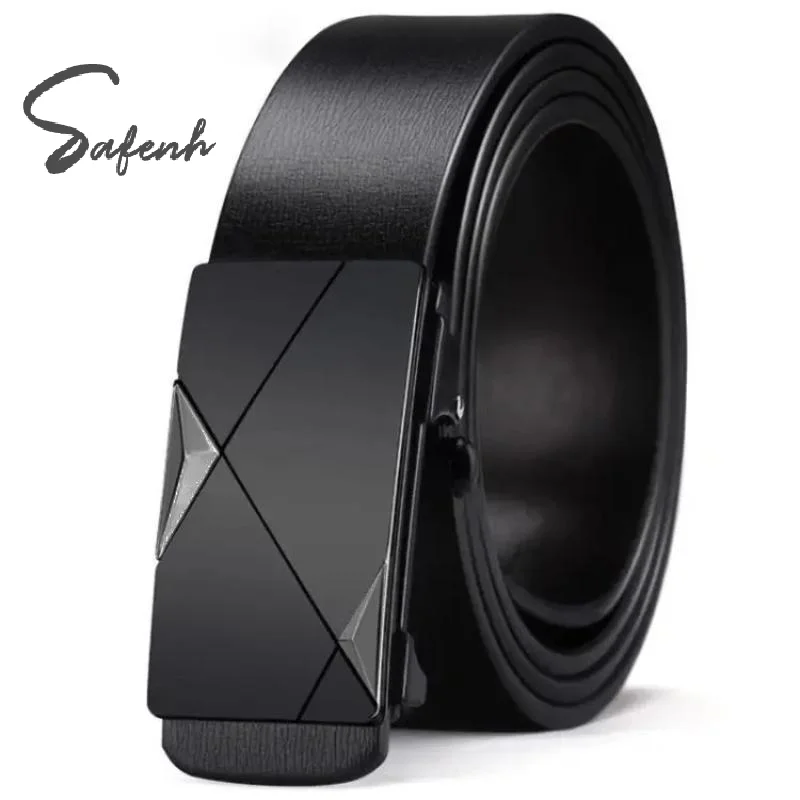 1Pcs PU Men's Inner Wear Belt Minimalist And Stylish Automatic Buckle Belt Perfect For Casual And Business Occasions