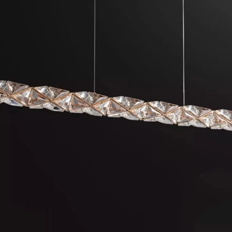 أضواء قلادة لتزيين المنزل، ثريا غرفة المعيشة الكريستالية الفاخرة، مصباح قلادة لغرفة الطعام، ضوء السقف، إضاءة داخلية #6