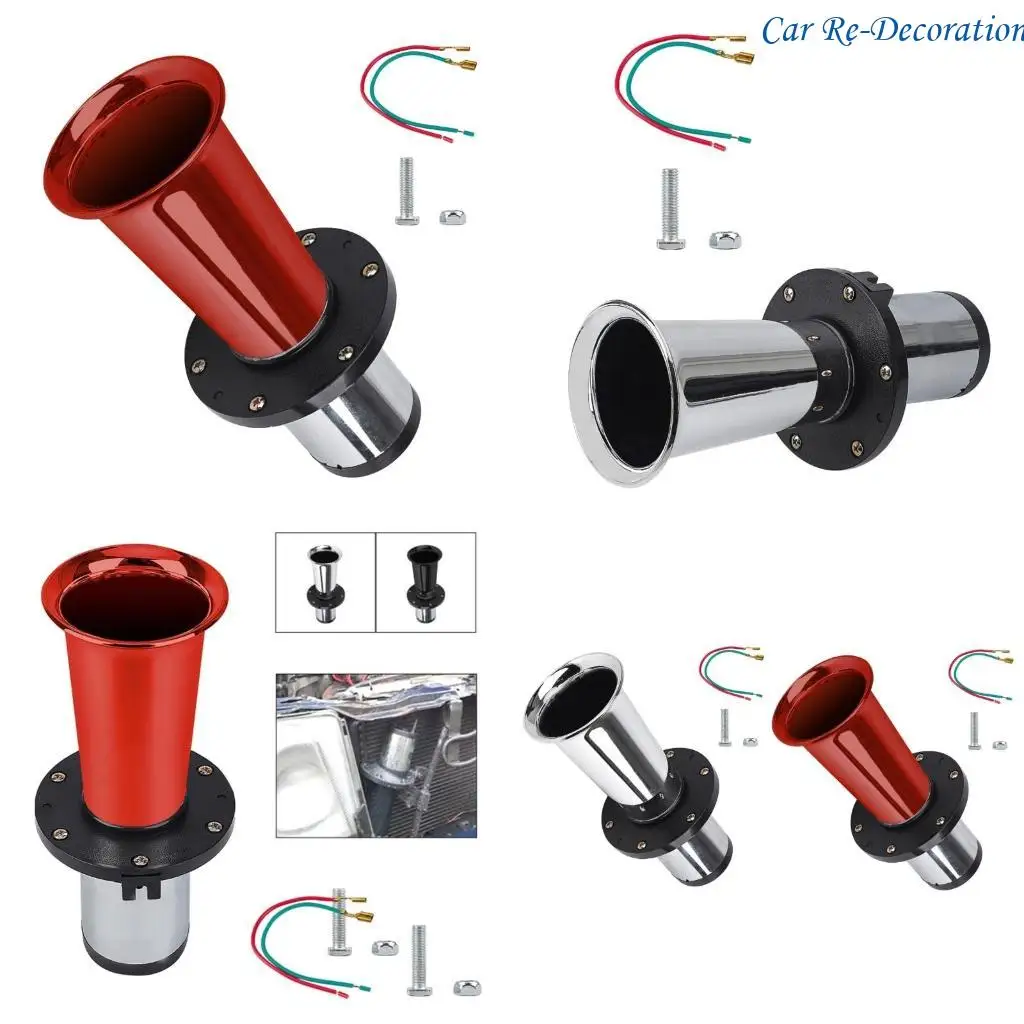 

R58D 12V Car Horn, 110DB Car Horn, Air Horn, Waterproof Motorcycle Modification, for Motorcycle Boats Trucks