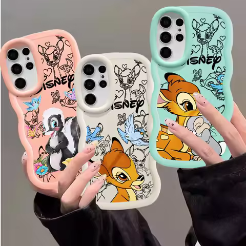 Disney Bambi Deer Phone Case for Samsung S20 S21 S23 FE S22 S23 S24 Ultra S23 S24 Plus A20 A30s A50 A50s A02s A03 Core A04e A05s