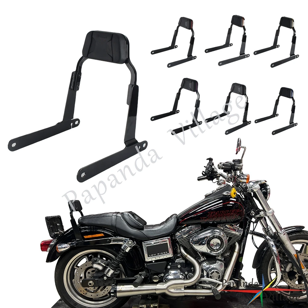Sports Rear Back Rest Motorcycle Passenger Short Backrest  For Harley Dyna Low Rider FXDL FXDL S Street Bob FXDB Super Glide FXD