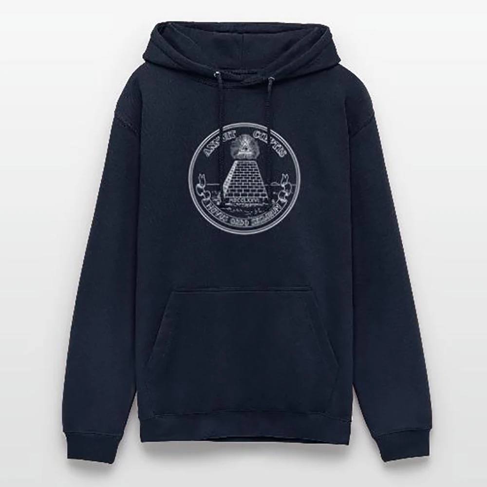 Illuminati All-seeing Eye Pyramid Dollar Symbol Freemason Pullover Hoodie New 100% Cotton Comfortable Casual Mens Sweatshirt