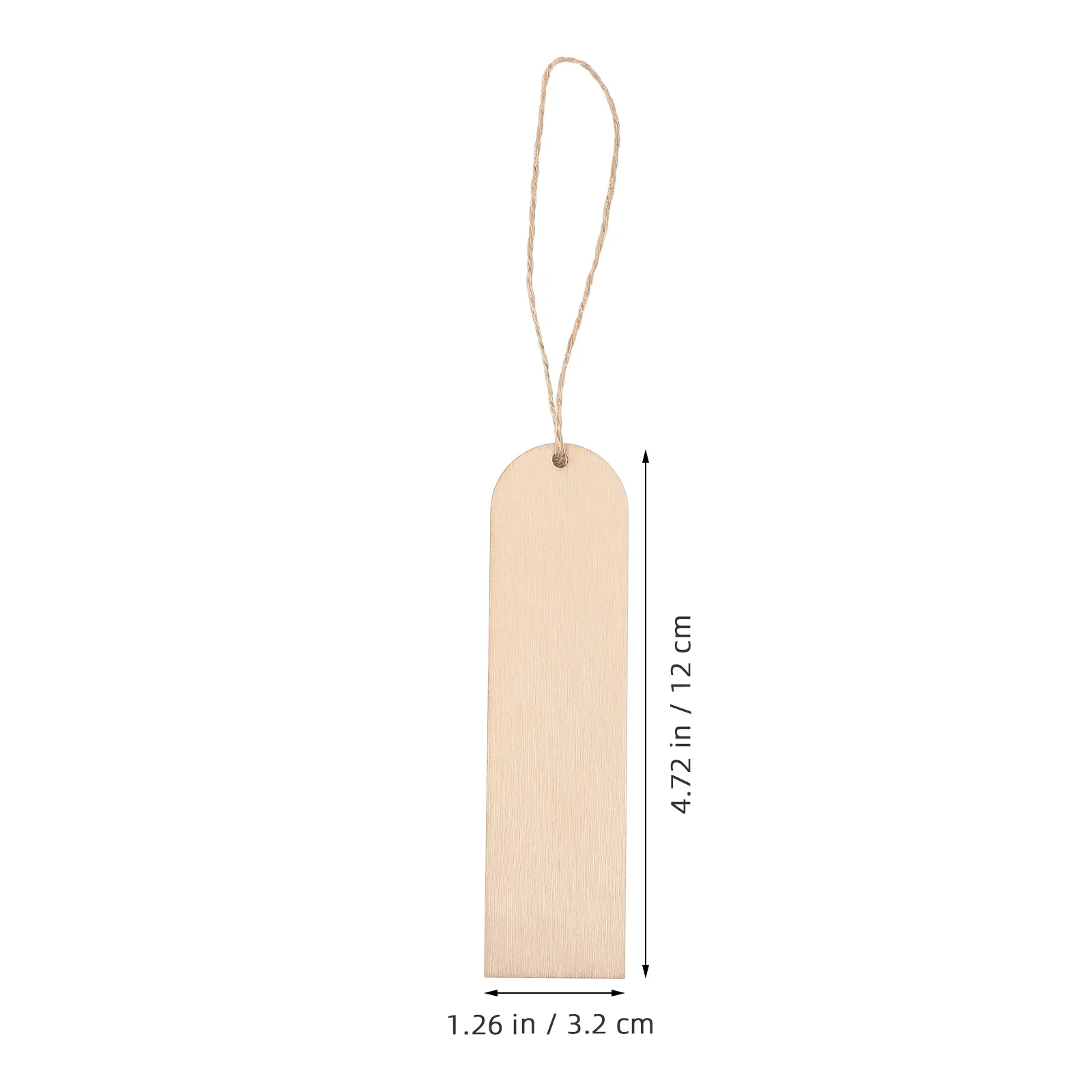 

30pcs Wooden Bookmarks Unfinished Blank Diy Wood Bookmark Tags For Painting Drawing Natural Craft Supplies Students Decorations