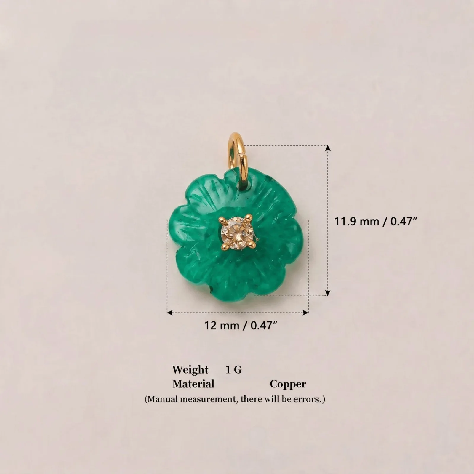 1 Stück Harz-Mehrfarben-Blumenanhänger, 18K vergoldeter Zirkonia-Messinganhänger für DIY-Halsketten- und Ohrringzubehör, Großhandel – Detail 4