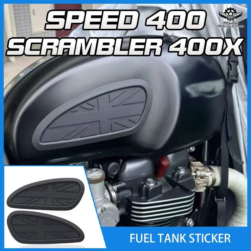 

Противоскользящая наклейка для мотоциклов Speed400 и Scrambler400X, защита топливного бака, защита коленей, боковая наклейка.