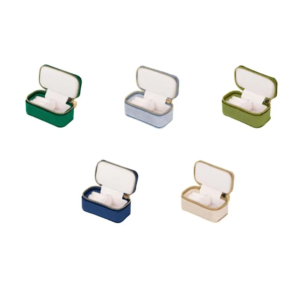 Storage Case Engagement Ring Box Necklace Fashion Accessories Vintage Ring Case Ring Display Velvet Mini Velvet Jewelry Box