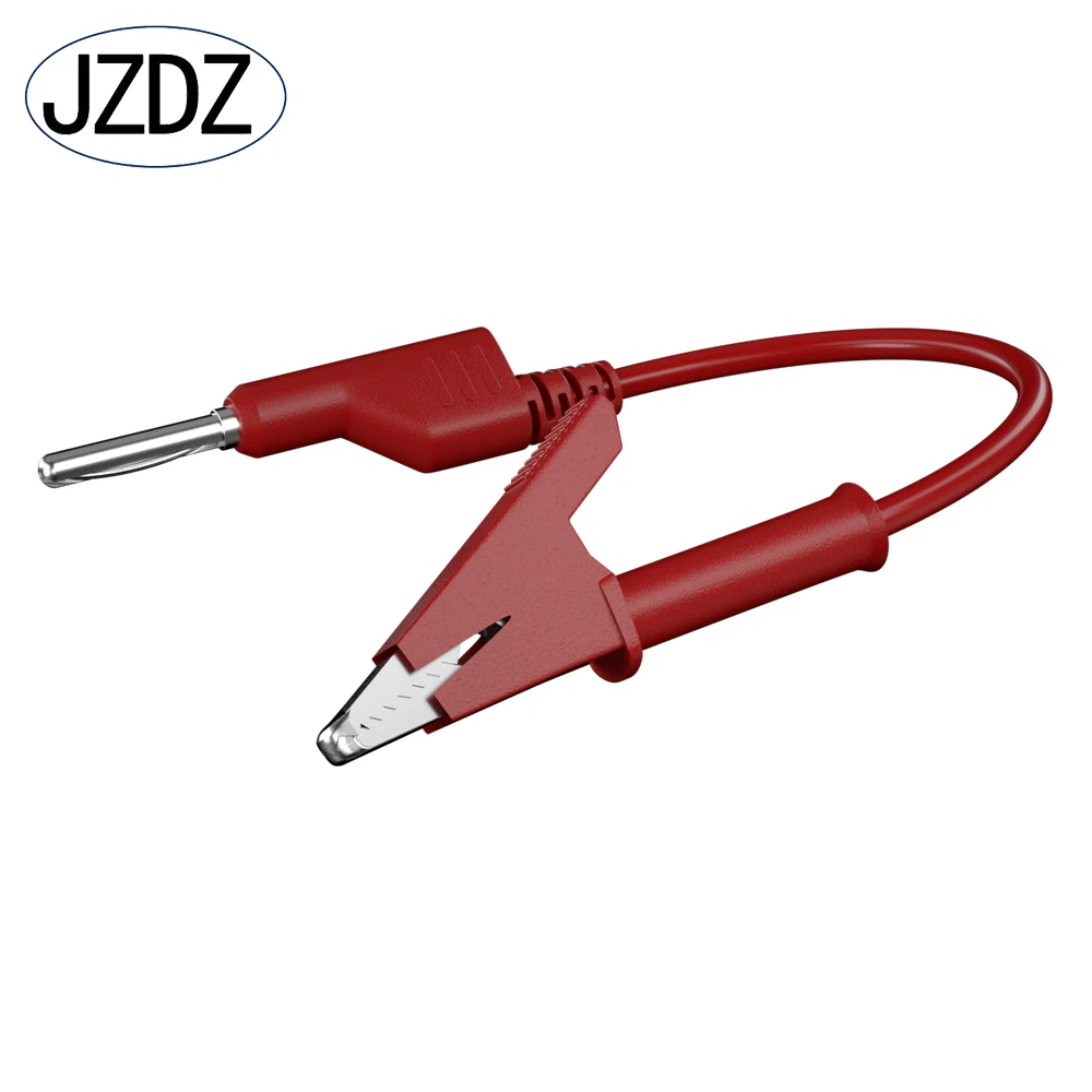 Imagem -05 - Jzdz-empilhável Banana Plug para Jacaré Clipe Multímetro Test Leads Cabo Linha Fio 100cm Ferramentas de Teste Elétrico mm Pcs 70035