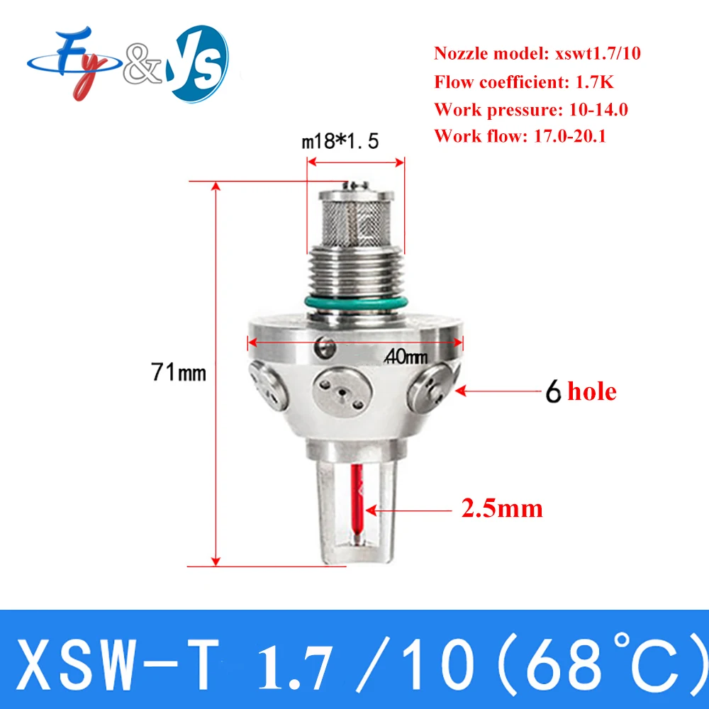 Fire Sprinkler Stainless Steel Water Mist Fire Fighting XSW Nozzle Open Close Type