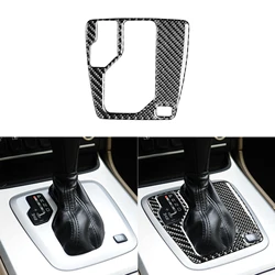 For Volvo XC90 2003-2014 Carbon Fiber Gear Box Button Panel Wood grain Shift Frame Decoration Interior Car Accessories Sticker