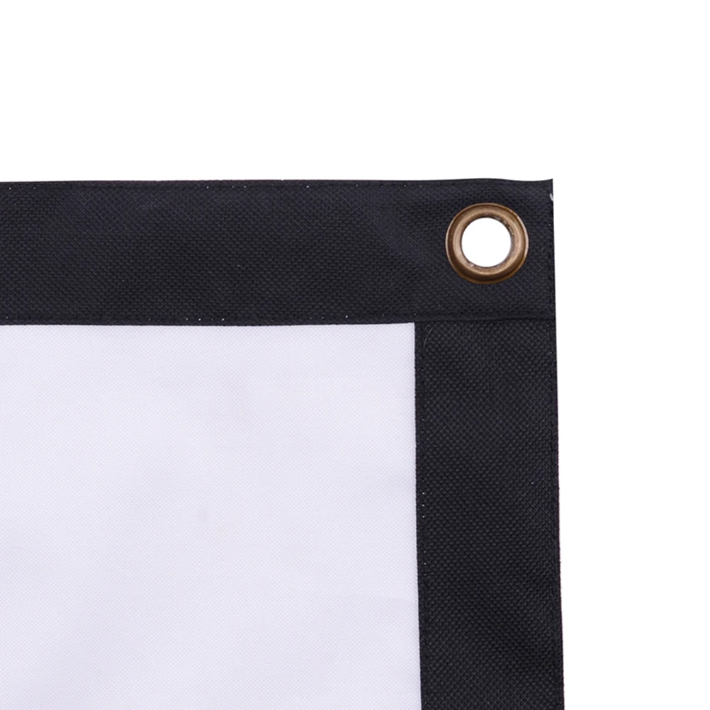 1Pcs Projection Screen Portable White 100 Inch 16:9 Durable Synthetic Fiber Business Education Projector Curtain
