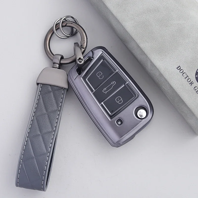 

Чехол для автомобильного ключа из ТПУ для VW golf 7 GTI POLO T-Cross T-Roc Touran Tiguan Skoda Octavia Rapid kodiaq Fabia Seat Ibiza leon Atec