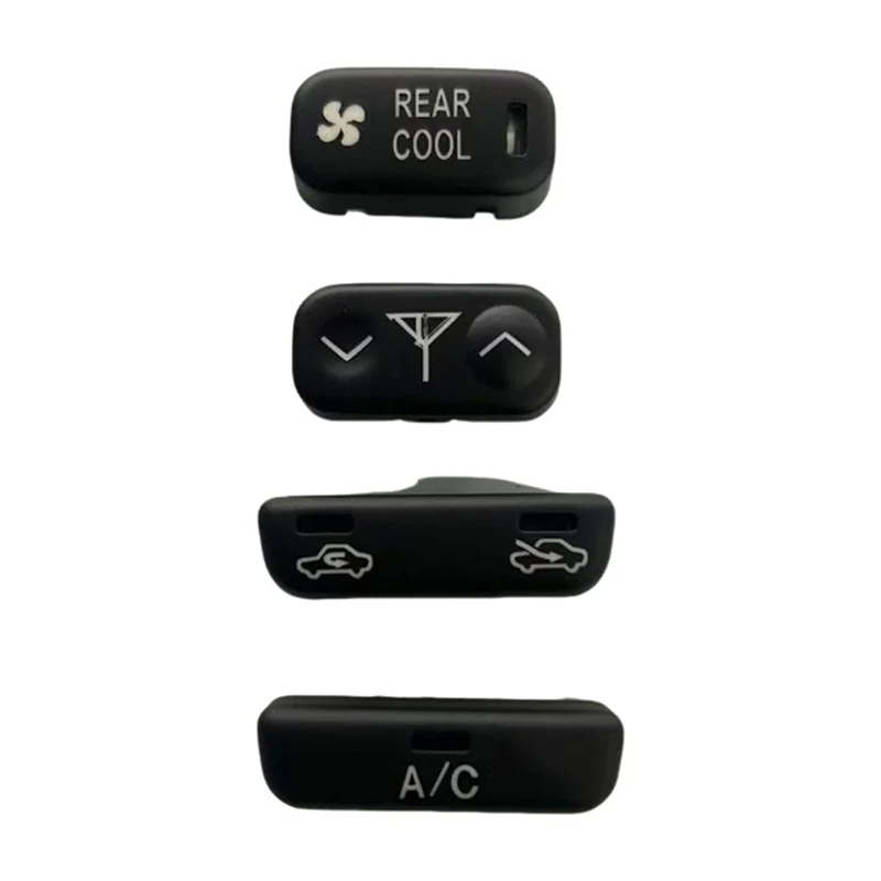 A25F-Car Control Switch Knob Set- For Toyota Land Cruiser 1998-2007 84661-60090 84761-60010 55897-60010 84691-60010