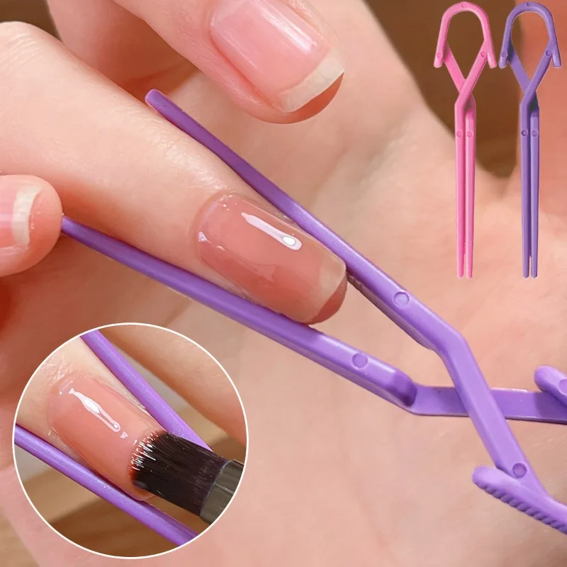 10 قطعة مجموعة مشابك الأظافر النفط البولندية تسرب برهان مختلط اللون مسمار الفن تلوين حماية مقاطع أدوات مانيكير لمنع التسرب #1