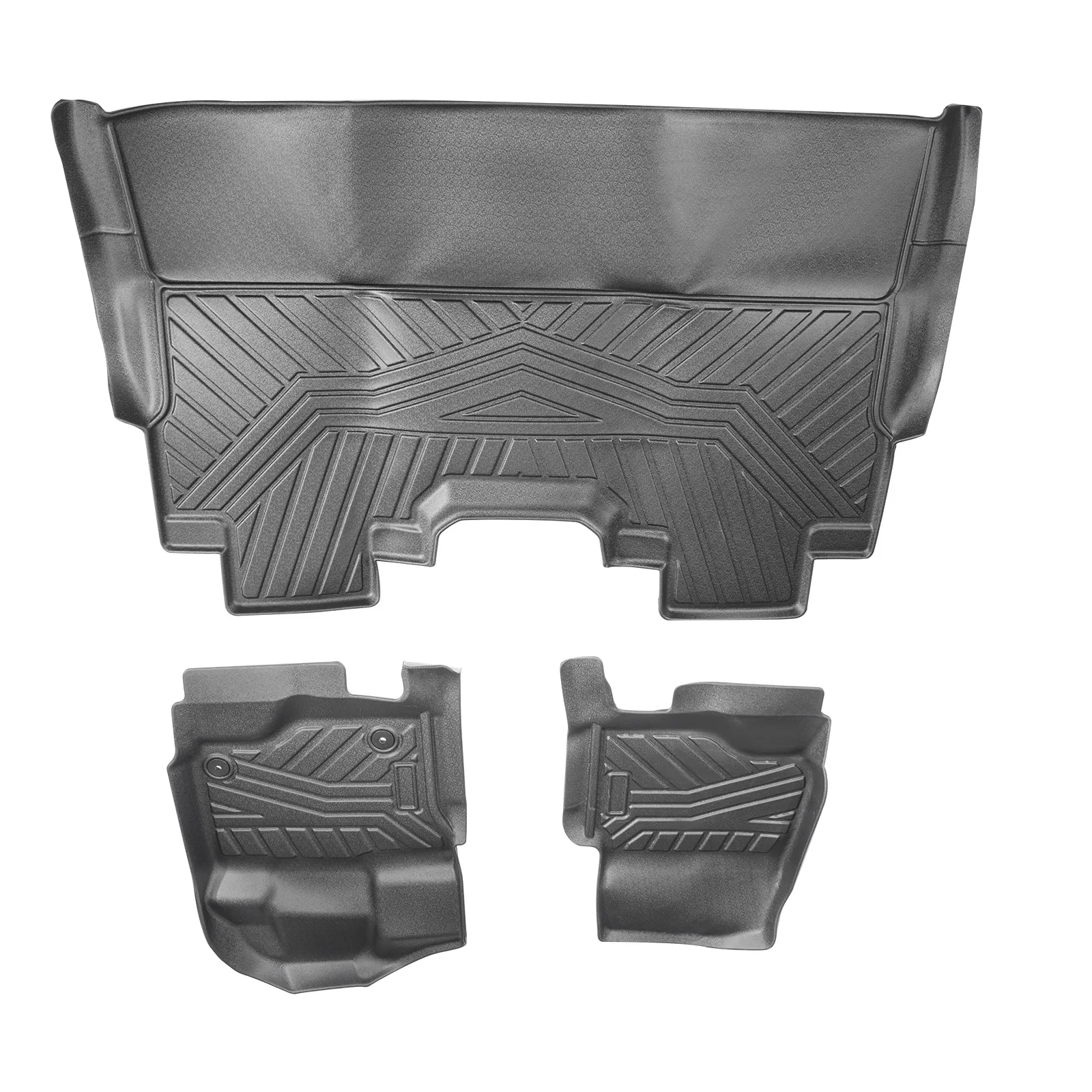 

Коврики для Ford 2015-2024 гг. для F-150 Super Crew Cab, черные вкладыши из ТПЭ для любой погоды