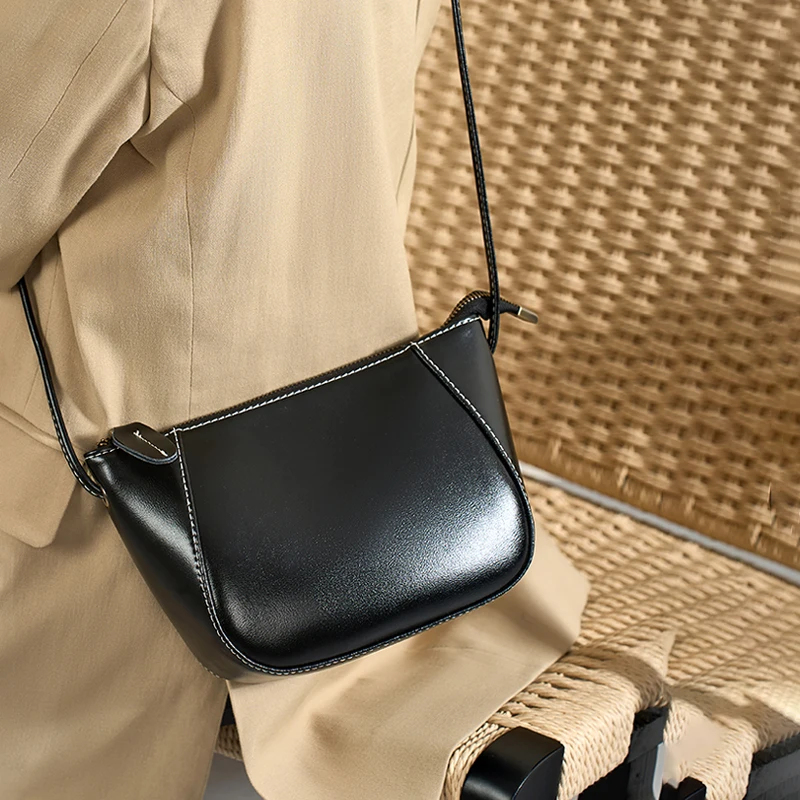 

Women's Cow Leather Classic Shoulder Bags Ladies Fashion Versatile Designer Luxury Crossbody Bag Female Shell Handbags Girls New