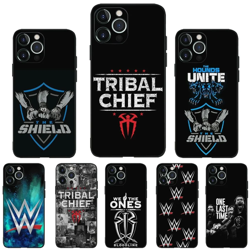 WWE The Shield Phone Case For iPhone 15,14,13,12,11,Plus,Pro Max,XS,X,XR,SE,Mini,8,7 Soft Silicone Black Cover