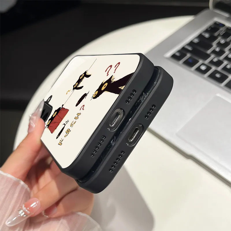 حافظة هاتف لهاتف سامسونج S24/S24 Plus تصميم عصري خيالي من الزجاج المقسى مصد صلب لهاتف جالاكسي S 24 أغطية خلفية للحماية الكاملة