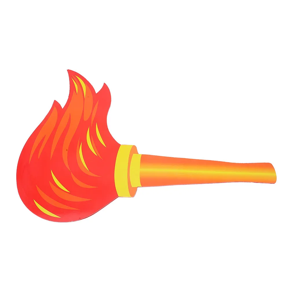 Creative Artificial Torch Props Lightweight Felt Paperboard Fake Torch for Stage Performance Party Favors Cosplay Outdoor