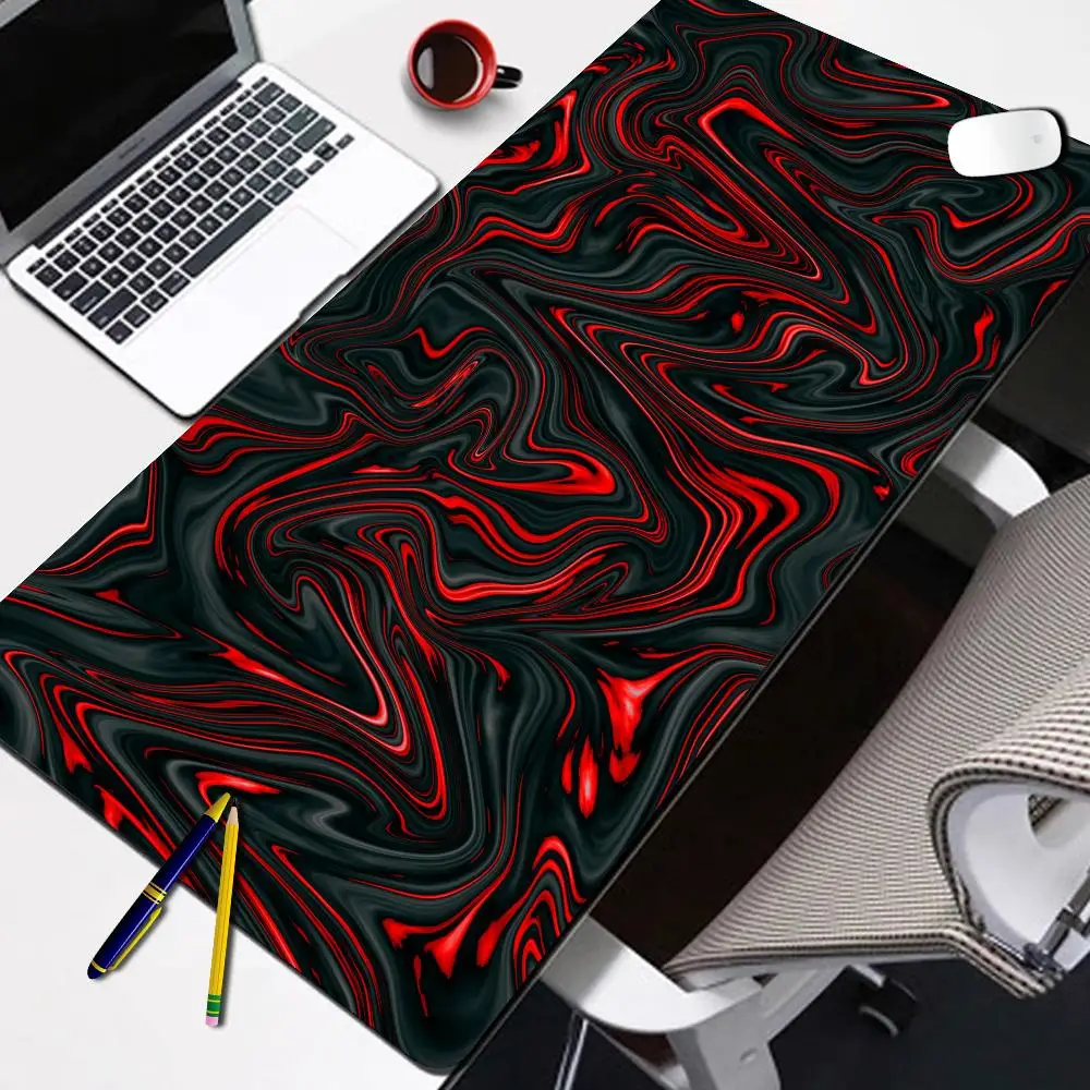 

XXL Red Texture Mouse Pad Fashion Design Mousepad Computer Game Large Table Mat Rubber Anti-Slip Mechanical Keyboard Pads