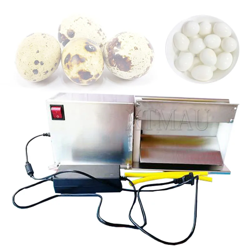 Electric 25Kg/H Quail Egg Huller Stainless Steel Peeler Boiled Quail Egg Shell Removing Peeling Machine